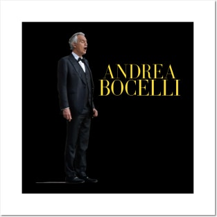 andrea bocelli singing 3 Posters and Art